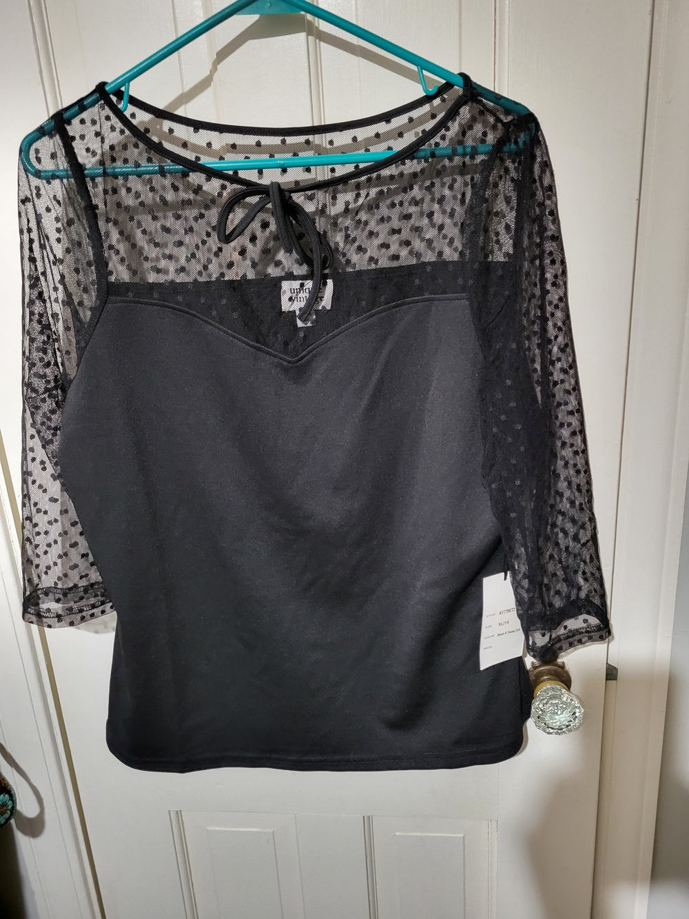 Unique Vintage Black Top